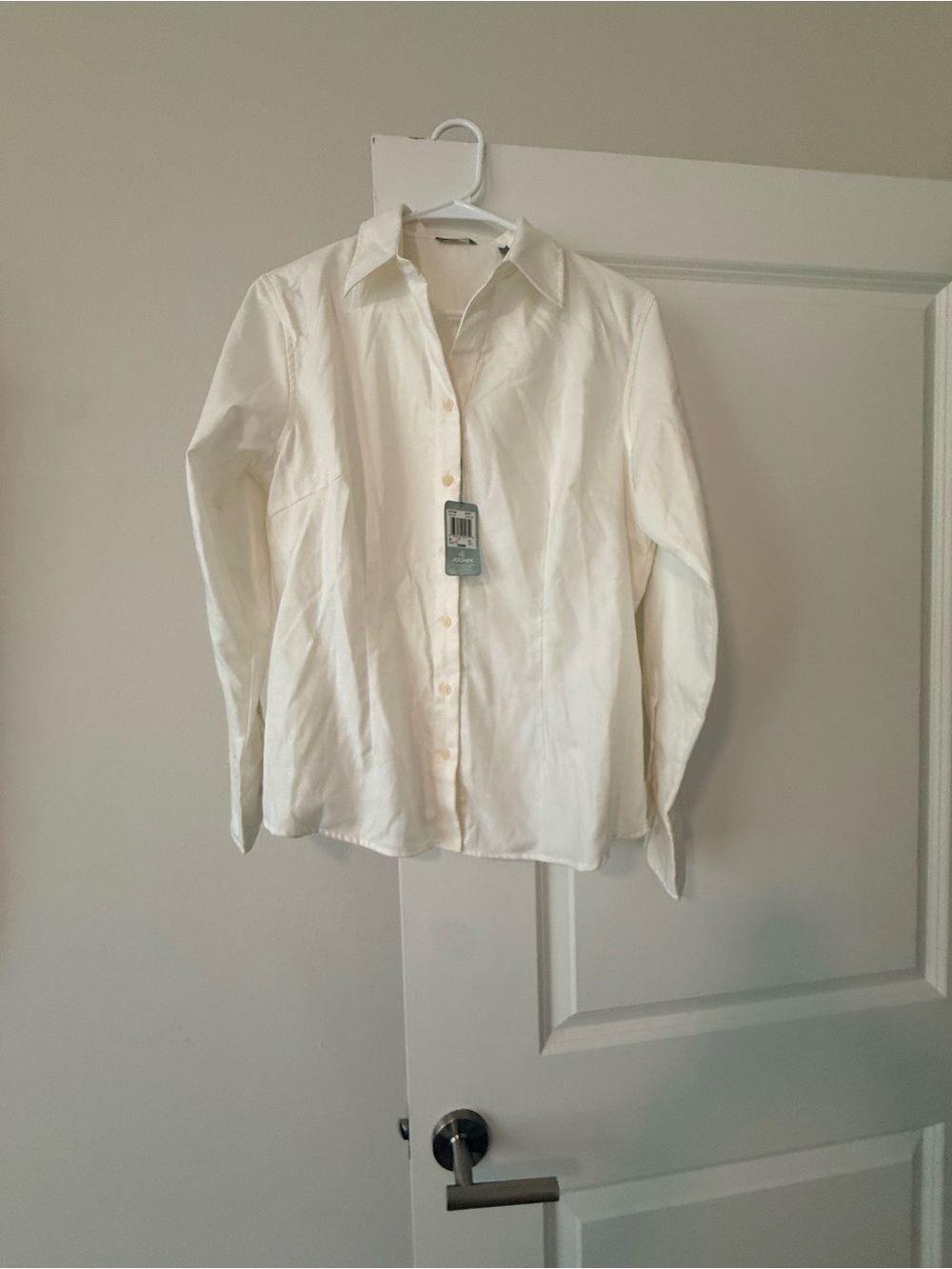 Jockey Women's White Button-Down Shirt